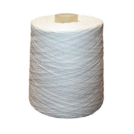 Zsákvarró cérna 1 kg  erős poliészter (PES). Fehér színű cc.1 mm-es cérna. 