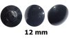 Fekete gomb, hátul varró, 12 mm 20 Ft/db Fekete gomb, hátul varró, 12 mm 20 Ft/db