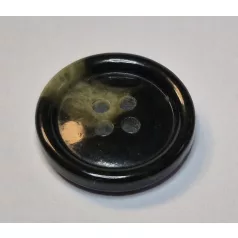   Mellénygomb vagy  ujjagomb,  keki színű, peremes 24-es (15 mm) 4 lyukú,  100 db / csomag. (10)