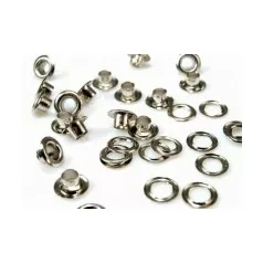   Ringli karika 4 mm, réz alapú, ezüst színű. (100 db/csomag)