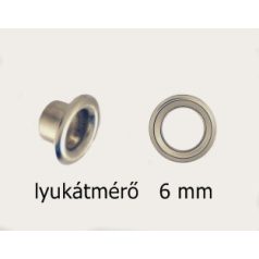 Ringli karika 6 mm réz alapú nikkel és antik színű, ömlesztett,