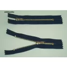Fémcipzár VT10 zárt réz húzózár 18 cm,   (10 db / csomag)