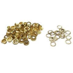   Ringli karika 5 mm, réz alapú, arany színű.  (100 db/csomag)