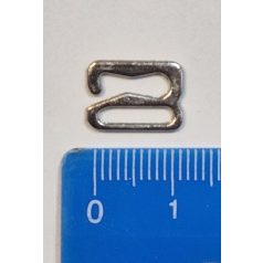   Melltartó pánthoz ezüst színű, beakasztó Z kapocs, fém, 10 mm bújtatóval 100 db/csomag