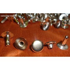   Csőszegecs, bőrszegecs 8 mm, vas alapú ezüst színű.   (100 db/cs)