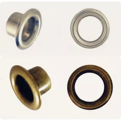 Ringli karika 6 mm réz alapú nikkel és antik színű, ömlesztett,