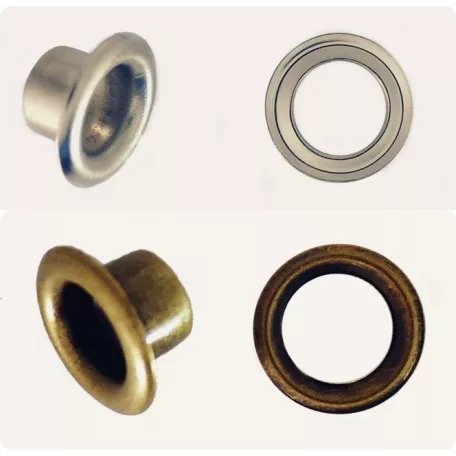 Ringli karika 6 mm réz alapú nikkel és antik színű, ömlesztett,