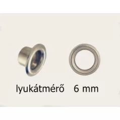 Ringli karika 6 mm réz alapú nikkel és antik színű, ömlesztett,