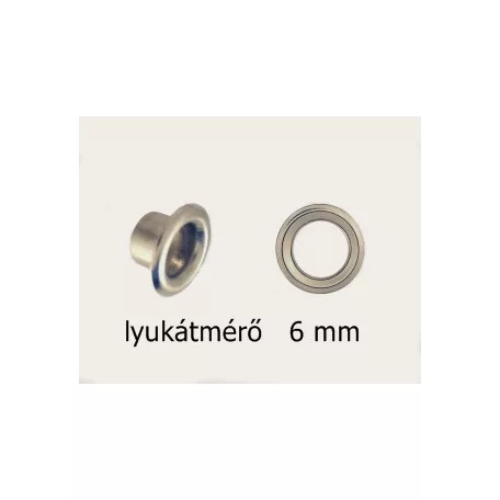 Ringli karika 6 mm réz alapú nikkel és antik színű, ömlesztett,
