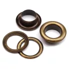 Ringli karika 6 mm réz alapú nikkel és antik színű, ömlesztett,