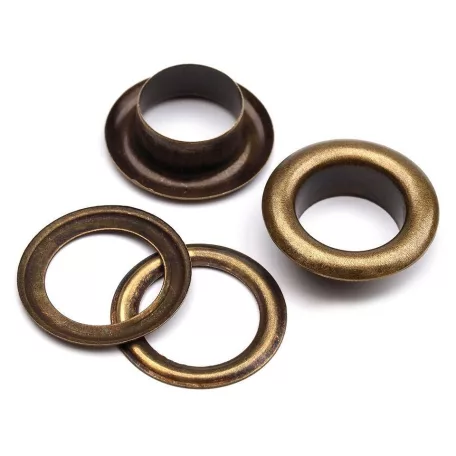 Ringli karika 6 mm réz alapú nikkel és antik színű, ömlesztett,