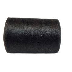   Fekete háztartási műszálcérna, 120-as vastagságú. 1000 méteres  (40/2)