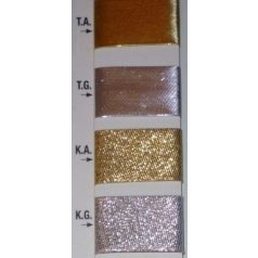 Ferdepánt lurex, arany vagy ezüst 20 mm   (25 m/orsó)