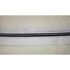  Derékbélelő szalag nadrágokhoz 1 sor gumis 60 mm széles, fekete v. fehér ( 50 méteres)