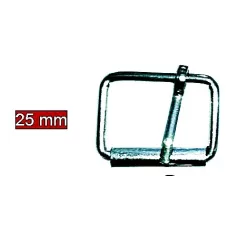   Táskacsat "pörgős" csat, nikkel ezüst színű, bújtató méret: 25 mm,5 db-tól