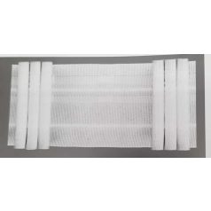   Függönybehúzó szalag 50 mm, 3 csokros, 1:2,5 behúzás Kód: ÖZ-AK 5185 , ( 50 méteres)