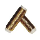 Arany cérna, csillogó metál szál, gépi és kézi varráshoz. 4,5 gr/cséve