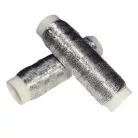Ezüst cérna, csillogó metál szál, gépi és kézi varráshoz. 4,5 gr/cséve