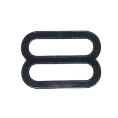   Melltartó szabályozó 12 mm-es pánthoz, műanyag, fekete színben .20 db/csomag