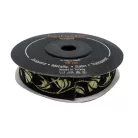 Szalag fekete - arany tulipános 16 mm. 10 méter/orsó Fantastic Jacquard