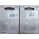  Párizsi kapocs 1 -es méret (15+14 mm) ezüst vagy fekete 10 db/csomag ( kicsi csomag )