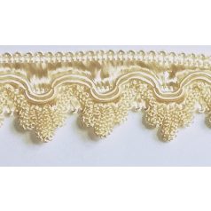 Cakkos szegő szalag 25 mm,  világos krém (01) színben