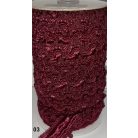 Cakkos szegő szalag 25 mm bordó (03) 25 méter