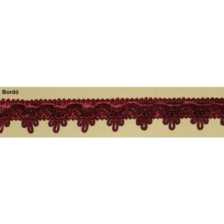 Cakkos szegő szalag 25 mm bordó (03) 25 méter