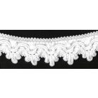 Cakkos szegő szalag 25 mm, fehér (FH) színben 