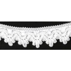 Cakkos szegő szalag 25 mm, fehér (FH) színben 