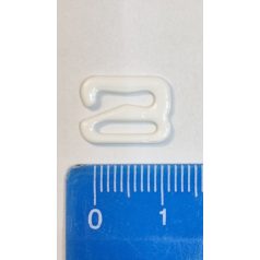   Melltartó pánthoz fehér és arany  színű beakasztó Z kapocs, fém 12 mm bújtatóval 50 db/csomag