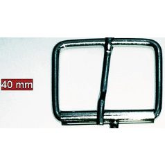   Táskacsat "pörgős" csat, nikkel ezüst színű, bújtató méret: 40 mm,2 db-tól