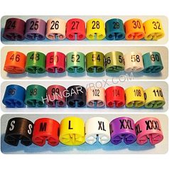 Vállfa méretjelző gyűrű 20 Ft /db (100 db/cs)