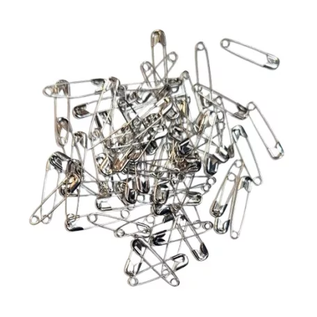 Biztosítótű 20 mm, nikkel ezüst (100 db/csomag)  SILVER 00#