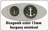Díszgomb horgony mintával 15 mm ezüst színű, 40 Ft/db (15 db-tól) Díszgomb horgony mintával 15 mm ezüst színű, 40 Ft/db (15 db-tól)