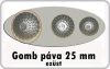 Gomb páva mintás 25 mm antikolt ezüst színű 50 Ft/db Gomb páva mintás 25 mm antikolt ezüst színű 50 Ft/db