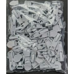   Cipzárkocsi automata, fém. FEHÉR (5-ös spirál cipzárhoz) ( 100 db/cs) (S)