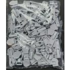 Cipzárkocsi spirál cipzárhoz, tomata, fém. FEHÉR (7-es cipzárhoz) ( 100  db/cs) (S)