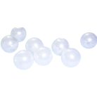 Tekla gyöngy 12 mm fehér vagy ekrü színben, fűzhető, 1,5 mm furattal.  30 db /csomag