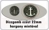 Díszgomb horgony mintával 22 mm ezüst színű, 50 Ft/db Díszgomb horgony mintával 22 mm ezüst színű, 50 Ft/db