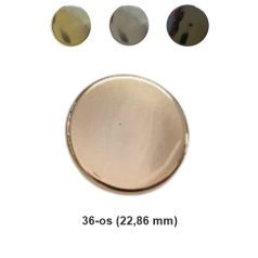   Lapos gomb, 22 mm ( 36-os) többféle színben, hátul varró, műanyag, füles gomb "patent hatású gomb" 10 db/csomag