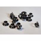 Ringli karika 8 mm lakkozott felületű black nikkel színű. 60 db / csomag