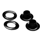 Ringli karika 8 mm lakkozott felületű black nikkel színű. 60 db / csomag