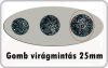 Gomb virág 25 mm antikolt ezüst színű 50 Ft/db Gomb virág 25 mm antikolt ezüst színű 50 Ft/db