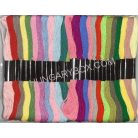 Osztott hímző cérna vegyes színekben: 100x8 m. kb 20 szín vegyesen a dobozon belül!  