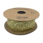 Szalag arany-arany inda mintás 32 mm. 10 méter/orsó Fantastic Jacquard