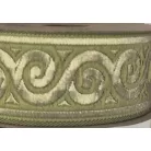 Szalag arany-zöld inda mintás 32 mm. 10 méter/orsó Fantastic Jacquard