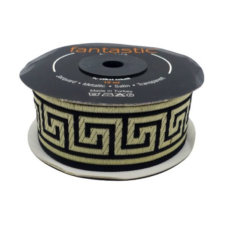 Görög mintás 32 mm széles szalagok. Több színben. 10 méter/orsó Fantastic Jacquard. 