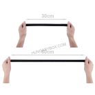 Rugalmas, elasztikus tépőzár csak a bolyhos plüss rész. 20 mm. Fekete.