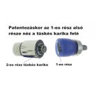 Baby patent 10,5 mm, karika fejjel, géppel beüthető, ezüst színű. (1440 szett/csomag) (Nagy kiszerelés)